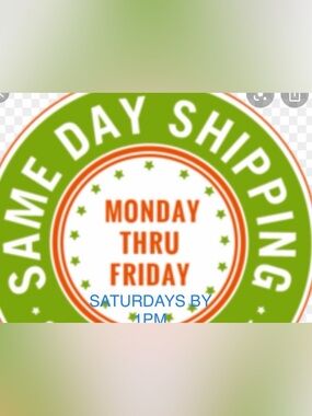 Same-day shipping if purchased before 4 PM Monday through Friday.